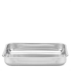TEGLIA RETTANGOLARE INOX CM.35 ANTIADERENTE STEEL PAN