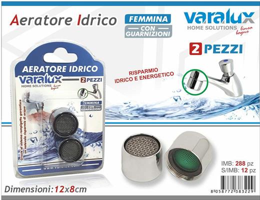 AERATORE IDRICO FEMMINA CONF. 2PZ
