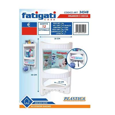 APPENDITUTTO ANGOLARE DOCCIA 48 X 28 X 18 CM