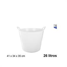 BAGNO TONDO 2 MANICI 26 LT 41 X 34 X 35 CM BIANCO