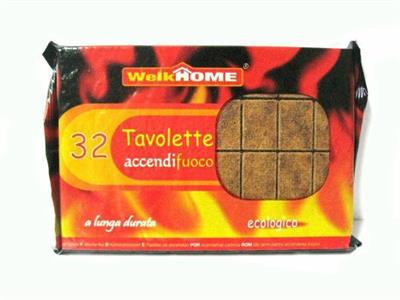 TAVOLETTE ACCENDIFUOCO ECOLOGICHE 32 CUBI