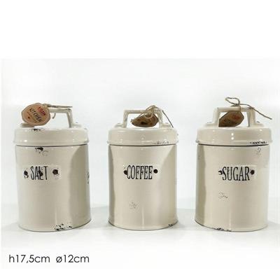 BARATTOLO ERMETICO CERAMICA 12XH17,5 CM 3 MODELLI ASS