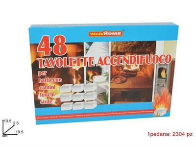 ACCENDIFUOCO CHIMICO TAVOLETTA 48PZ