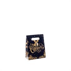 BUSTA CARTA NATALIZIA 17 X 8 X H21 CM 4 DECORI ASS