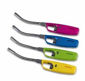 ACCENDIGAS FLEX RICARICABILE H28,5 CM 4 COLORI ASS