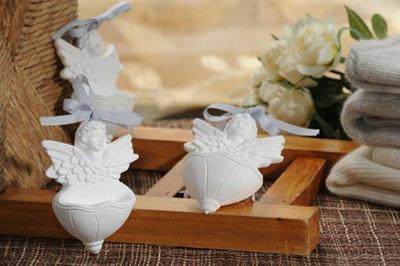 ACQUASANTIERA PROFUMATA IN GESSO