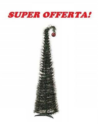 ALBERO DI NATALE RICHIUDIBILE CON PUNTA 120CM