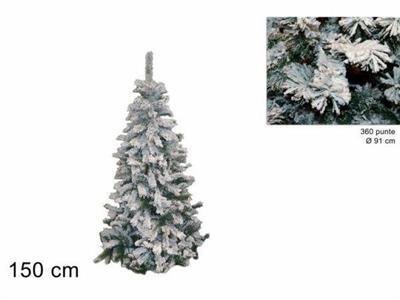 ALBERO PINO SESTRIERE INNEVATO 150CM 360PUNTE