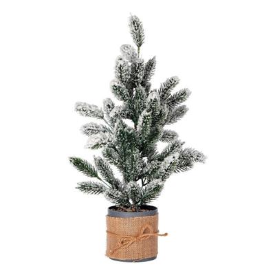 ALBERO DI NATALE PINO INNEVATO IN VASO 52 CM