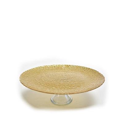 ALZATA IN VETRO SKY 28 X H12 CM ORO GLITTER