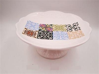 ALZATA IN CERAMICA DECORO FASCIA