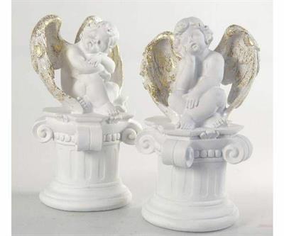 ANGELO SU COLONNA DAFNE BIANCO 20CM