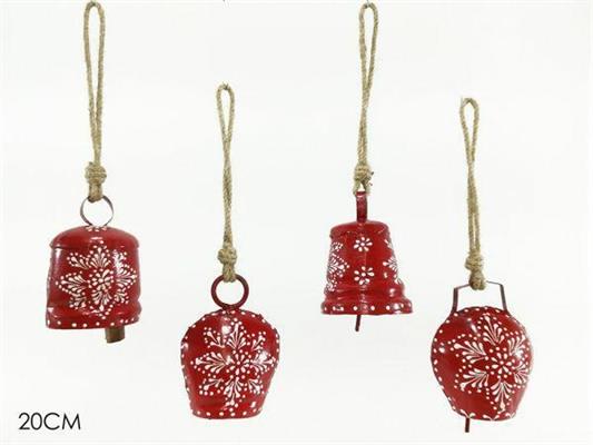 APPENDINO CAMPANACCIO 20CM COLORE ROSSO 4MODELLI ASS.