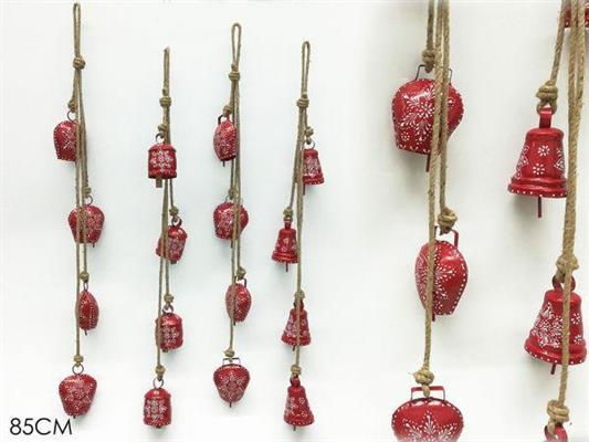 APPENDINO CAMPANACCIO 85CM COLORE ROSSO 4MODELLI ASS.