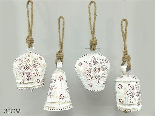 APPENDINO CAMPANACCIO 30CM COLORE BIANCO 4MODELLI ASS.