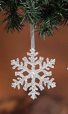 APPENDINO FIOCCO DI NEVE D.10,5CM 3MODELLI ASS.
