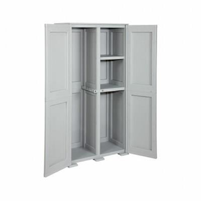 ARMADIO SIMPLEX CON 1RIPIANO COLORE GRIGIO 79X43Xh164 CM