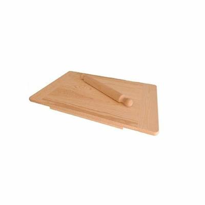 ASSE PER PASTA LEGNO MASSICCIO 60X40X2CM CON MATTARELLO