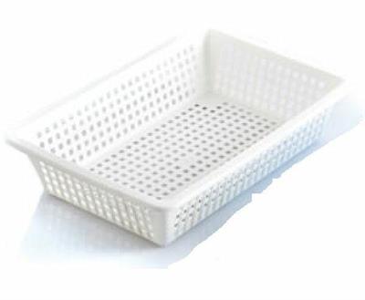 BACINELLA FRIGO FORATA 50X34X11 BIANCA