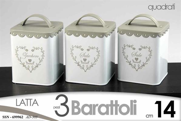 BARATTOLO TRIS CUORE 11X11X14CM