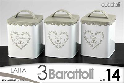 BARATTOLO TRIS CUORE 11X11X14CM