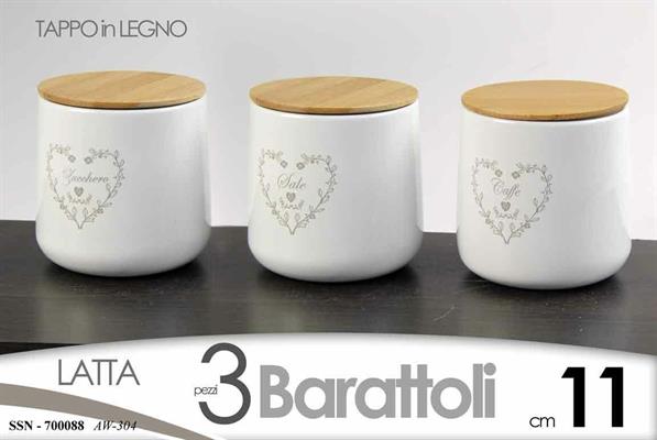 BARATTOLO TRIS CUORE 11X11CM