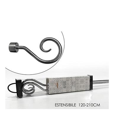BASTONE TENDA 120 / 210 CM COLORE SILVER