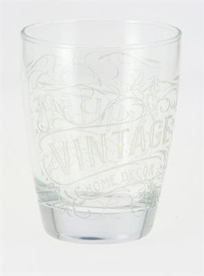 BICCHIERE DOMINO ACQUA 300CC DECORO VINTAGE CONF. 3PZ