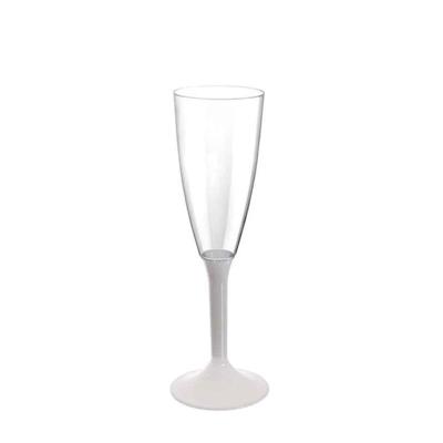 BICCHIERE FLUTE PLASTICA CONF. 6 PZ BIANCO