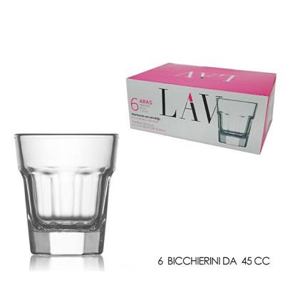 BICCHIERE LIQUORE ARAS 45 CC CONF. 6 PZ