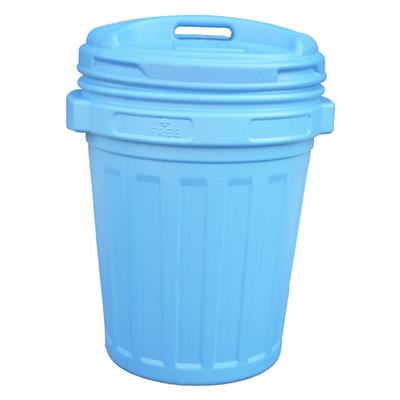 BIDONE CON COPERCHIO 40LT COLORE BLU