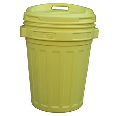 BIDONE CON COPERCHIO 40LT COLORE GIALLO