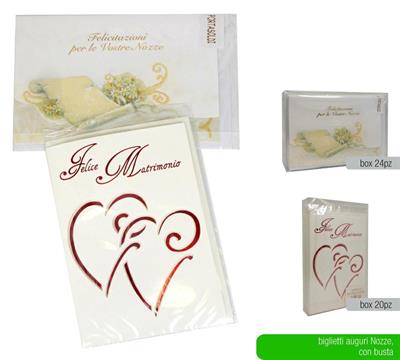 BIGLIETTO AUGURI MATRIMONIO