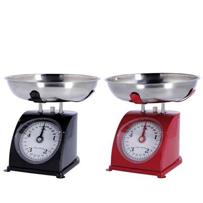 BILANCIA CUCINA 5 KG 21 X 21 X H28 CM 2 COLORI ASS