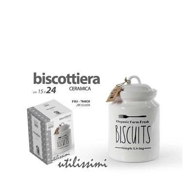 BISCOTTIERA CERAMICA 15 X 15 X 24 CM