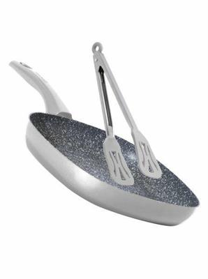 BISTECCHIERA GRILL 26X26CM CON PALETTA COLORE GRIGIO