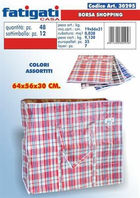 BORSA SHOPPING 64X56X30CM COLORI ASS.