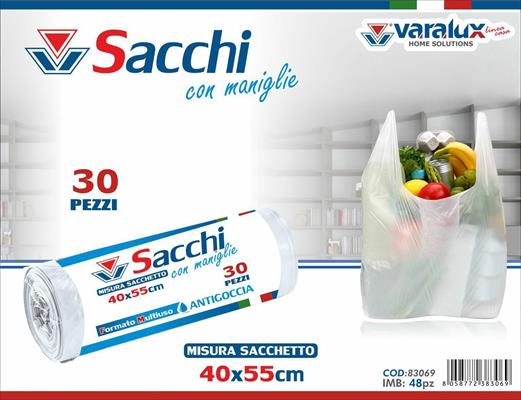 BUSTA PLASTICA TRASPARENTE CONF. 30PZ 40X55CM
