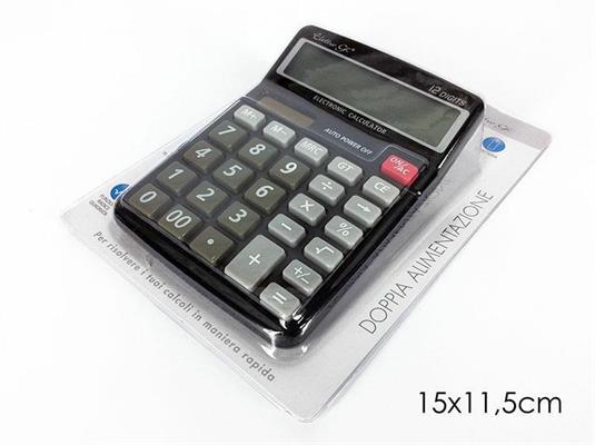 CALCOLATRICE 12 CIFRE DOPPIA ALIMENTAZIONE