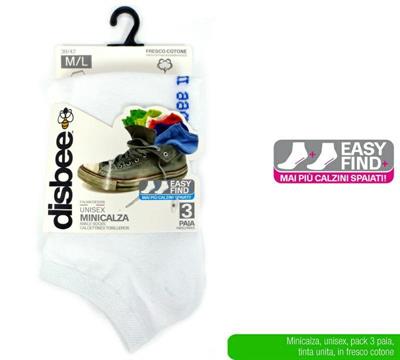 CALZINO MINI BIANCO MIS. M/L CONF. 3 PZ