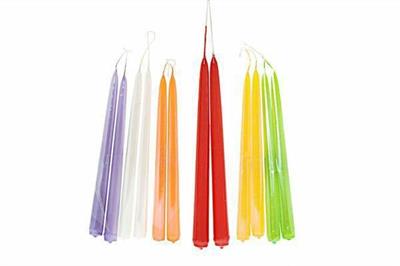 CANDELA COPPIA STELO LUCID COL.ASS. 25CM