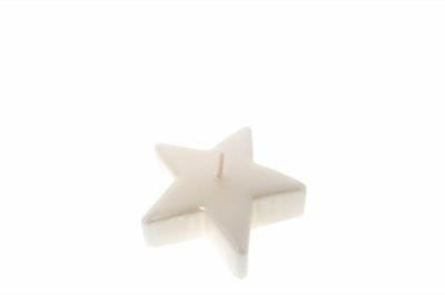 CANDELA STELLA IN CERA LUCID 9XH3CM COLORE MADREPERLA