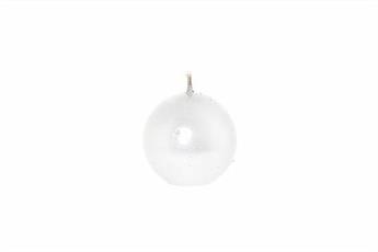 CANDELA SFERA LUCID D. 6CM COLORE ARGENTO