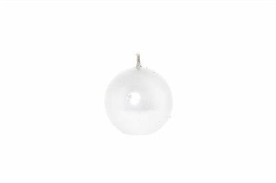 CANDELA SFERA LUCID D. 6CM COLORE ARGENTO