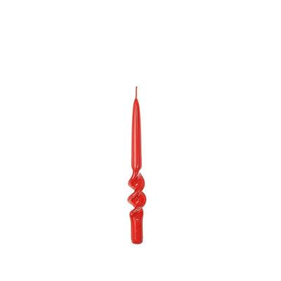 CANDELA SPIRALE LUCID D. 2,2 X H25 CM COLORE ROSSO