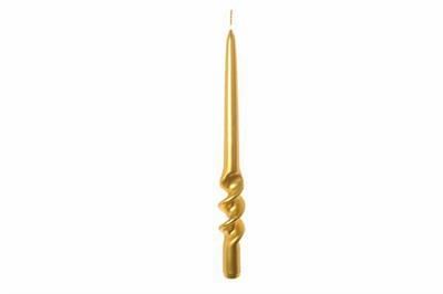CANDELA SPIRALE LUCID D. 2,2XH29CM COLORE ORO