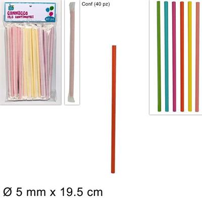 CANNUCCE CARTA IMBUSTATE COLORATE CONF. 40 PZ