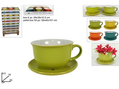 CACHEPOT TAZZONE COLORI ASS.