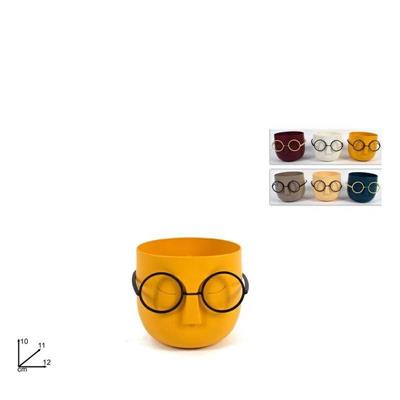 CASPO IN PLASTICA CON OCCHIALI 10 CM COLORI ASS