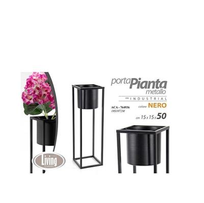 CASPO PORTAPIANTA IN METALLO 15 X 15 X H50 CM